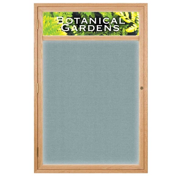 United Visual Products Open Faced Traditional Rounded Corkboard UV640ARC-BRONZE-BUFF - main